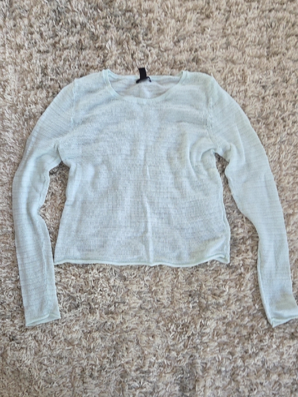 GAP Light Mint Crewneck Long Sleeve Top